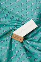 The Mama Project Birds On The Splurge Organic Muslin Swaddle Sheet