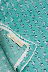 The Mama Project Birds On The Splurge Organic Muslin Swaddle Sheet