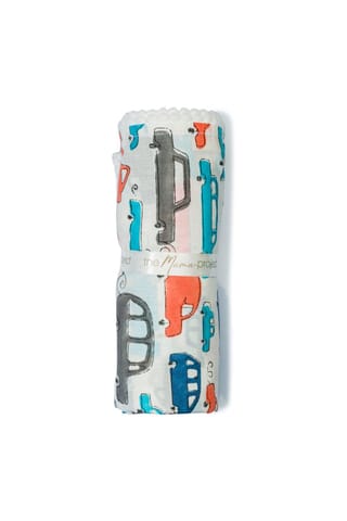 The Mama Project Cars Splurge Organic Muslin Swaddle Sheet