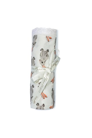 The Mama Project Honey Bunny Organic Muslin Swaddle Sheet