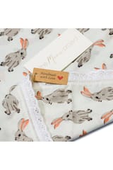 The Mama Project Honey Bunny Organic Muslin Swaddle Sheet