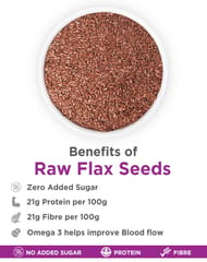 True Elements Raw Flax Seeds 500gm