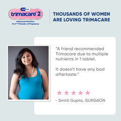 TRIMACARE™ 2 Prenatal vitamins for Pregnancy | Folic Acid | DHA | Iron | Calcium Magnesium | Vitamin D | Omega-3 Fatty Acids |Second Trimester