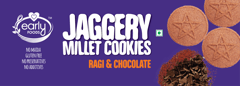 Early Foods Pack of 6 - Ragi and Choco Jaggery Cookies