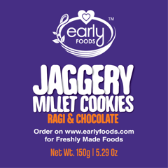 Early Foods Pack of 6 - Ragi and Choco Jaggery Cookies