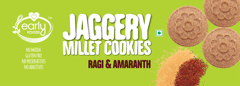 Early Foods Pack of 6 - Ragi and Amaranth Jaggery Cookies