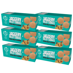 Early Foods Pack of 6 - Foxtail Millet and Almond Jaggery Cookies