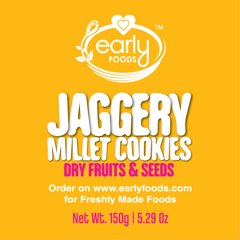 Early Foods Pack of 6 - Dry Fruit and Seeds Jaggery Cookies