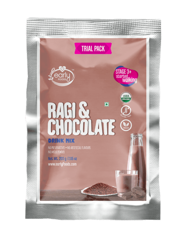 Early Foods (Trial Pack) Ragi and Chocolate Health Drink Mix 50g