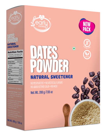 Early Foods Dates Powder - Natural Sweetener 200g