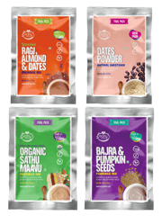 Early Foods Stage 2 Trial Pack Combo - Organic Fresh Porridge Mixes - 50g each X 3