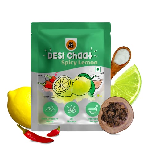 GO DESi Lemon Chaat, Desi chaat, Lemon Candy, 180 gm, Pack of 10 Pouches