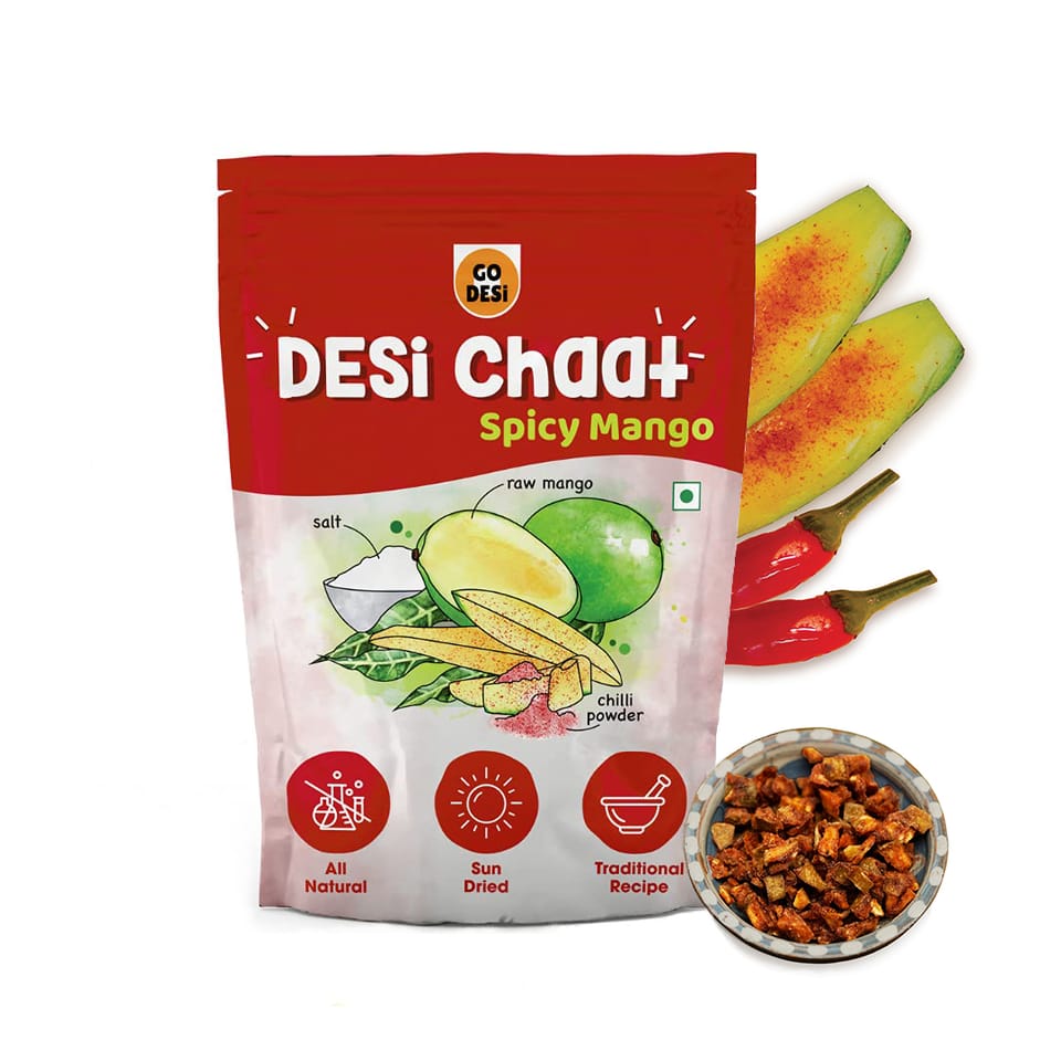 GO DESi Spicy Mango, Desi chaat, Fruit Snack, Mango Candy