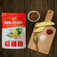 GO DESi Spicy Mango, Desi chaat, Fruit Snack, Mango Candy, Chatpata Mango, 180 gm, Pack of 1