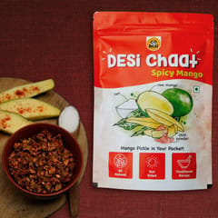 GO DESi Spicy Mango, Desi chaat, Fruit Snack, Mango Candy, Chatpata Mango, 180 gm, Pack of 1