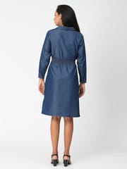 The Mom Store Denim Chambray Maternity and Nursing Shirt Dress