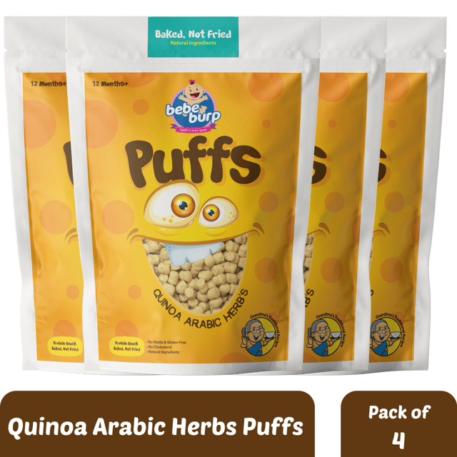 Bebe Burp Grandma's Super Puffs Quinoa Arabic Herbs Pack Of 4 - 35 gms each