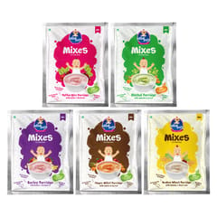 Bebe Burp Organic Baby Food Instant Mix Porridge Sample Pack  Pack Of 5 - 30 Gm Each