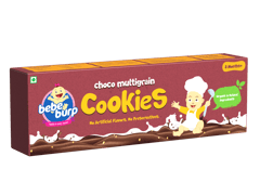 Bebe Burp Organic Baby Food Choco Multigrain Cookies(Pack of-2) - 150 gm