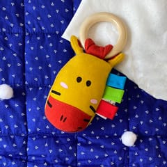 Shumee Baby Giraffe Teether Ring Toy for (0-2 years)