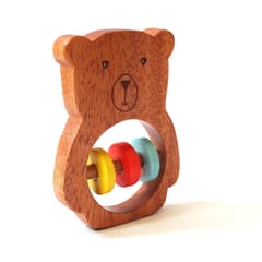 Shumee Bozo the Bear Wooden Rattle Toy for (0-2 years)