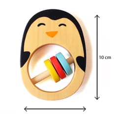 Shumee Penguin Wooden Rattle (0-2 years)