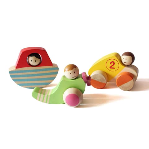 Shumee Wooden Vehicles- Set of 3