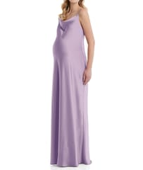 Plum and Peaches Cowl Neck Maternity Slip Gown