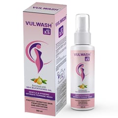 Vulwash Gentle and Hygienic Natural Intimate Feminine Wash Enriched With Sea Buckthorn Oil - Pack Of 2 (100ml x 2)