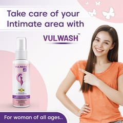 Vulwash Gentle and Hygienic Natural Intimate Feminine Wash Enriched With Sea Buckthorn Oil - Pack Of 2 (100ml x 2)