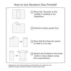 How to use Newborn Prefold Pad - Just Bumm