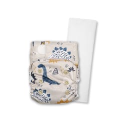 Just Bumm Newborn Diaper with Prefold - Dinorawr 4K