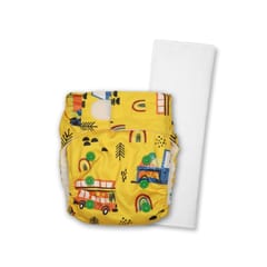 Just Bumm Newborn Washable Diaper with Pad - Radiator Springs