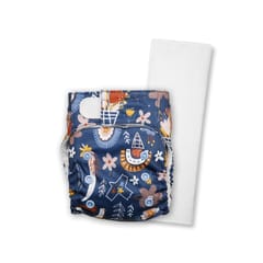 Just Bumm Newborn Diaper with Pad - Let's Get Boho