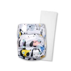 Just Bumm Newborn Reusable Diaper with Pad - PS I Woof You