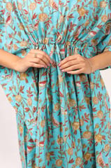 Putchi Sky Sparrow Maternity and Nursing Kaftan - Free Size