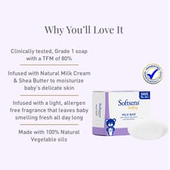 Softsens Milk Baby Bar Soap