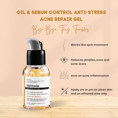 Detoxie Oil and Sebum Control, Anti-Stress Acne Repair Gel, 35 ml