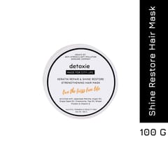 Detoxie Keratin Repair and Shine Restore Strengthening Hair Mask, 100 g