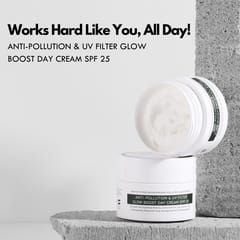 Detoxie Anti-Pollution and UV Filter, Glow Boost Day Cream SPF 25, 50g