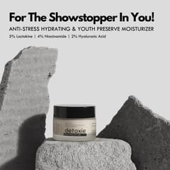 Detoxie Anti-Stress and Hydrating, Youth Preserve Face Moisturizer, 50g