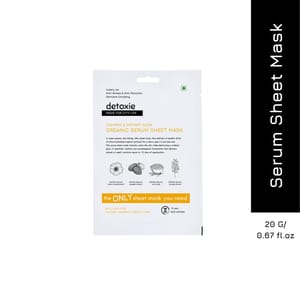 Detoxie Organic Serum Sheet Mask, 20 gm
