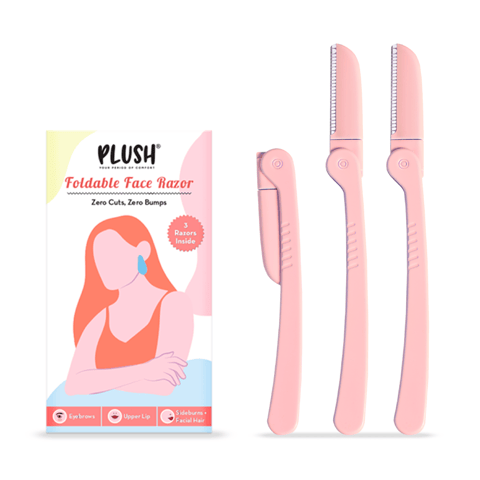 Plush Foldable Razor - Pack of 3