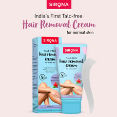 Sirona Hair Removal Cream  -  50 gms for Arms, Legs, Bikini Line & Underarm