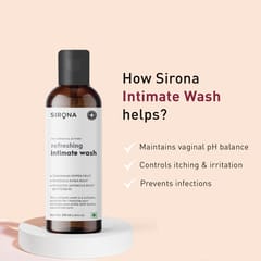 Sirona Natural pH balanced Intimate Wash with 5 Magical Herbs -  100 ml