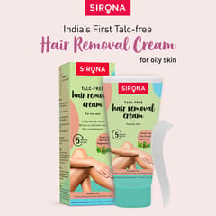 Sirona Hair Removal Cream with Green Tea and Tea Tree For Normal Skin, 50 gm