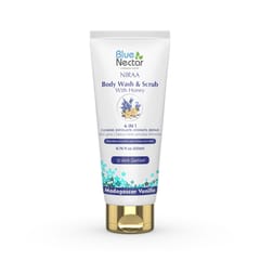 Blue Nectar Madagascar Vanilla Body Wash & Scrub with Honey (10 herbs, 200ml)