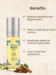 Destress , Headache And Migraine Relief Roll On (9 Herbs, 9ml)