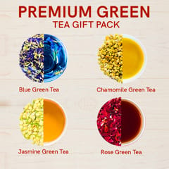 TEACURRY Premium Green Gift Box - Tea Gift Set (16 Tea Bags)