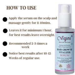 Vigini 26% Actives 3% Redensyl Procapil Anageline Anagain Hair Care Growth Regrowth Vitalizer Revitalizer Serum 30ml Repair Scalp Tonic Nourishing Anti Fall Loss Damage Control Strong Healthy Hair